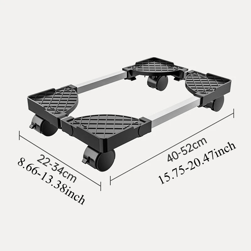 Adjustable Mobile PC Tower Stand with Locking Casters