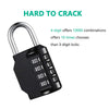 Resettable 4-Digit Combination Padlock