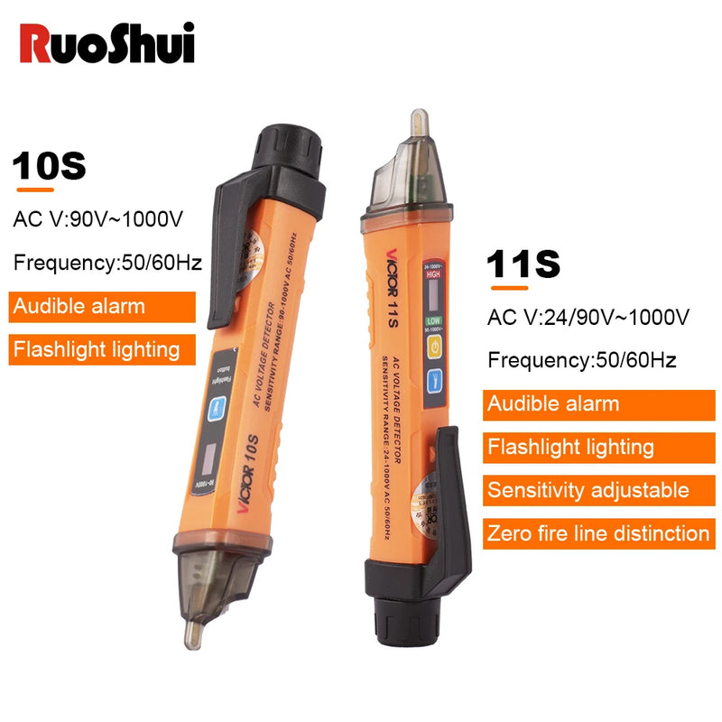 Non-Contact Voltage Tester Pen with Flashlight