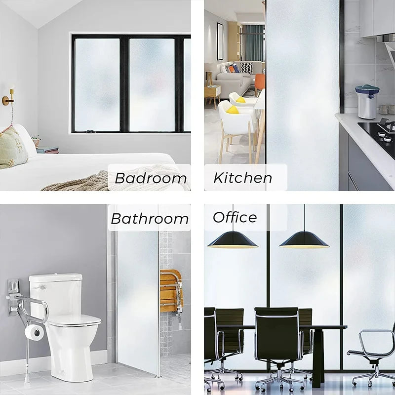 Frosted Static Cling Window Privacy Film