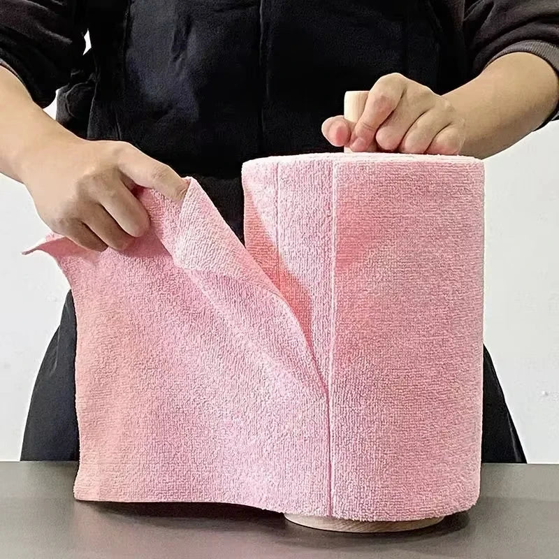 Reusable Microfiber Cleaning Wipes – 20 Sheet Roll