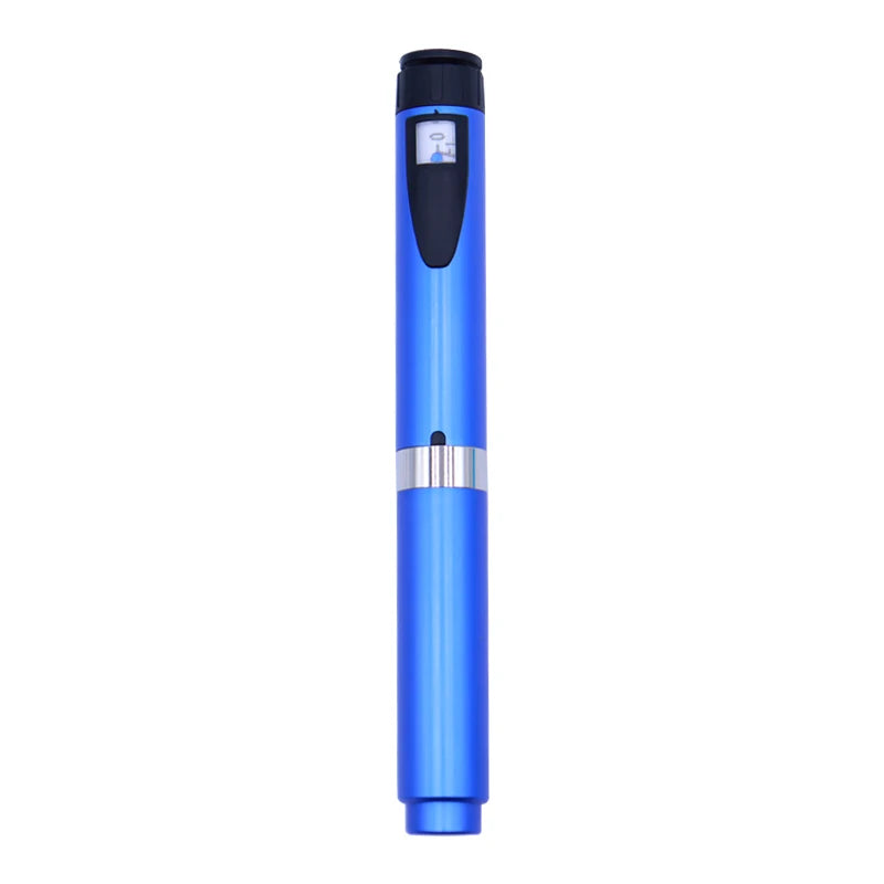 Reusable Metal Injection Pen - Adjustable Dosage 0-60 IU with Carrying Case