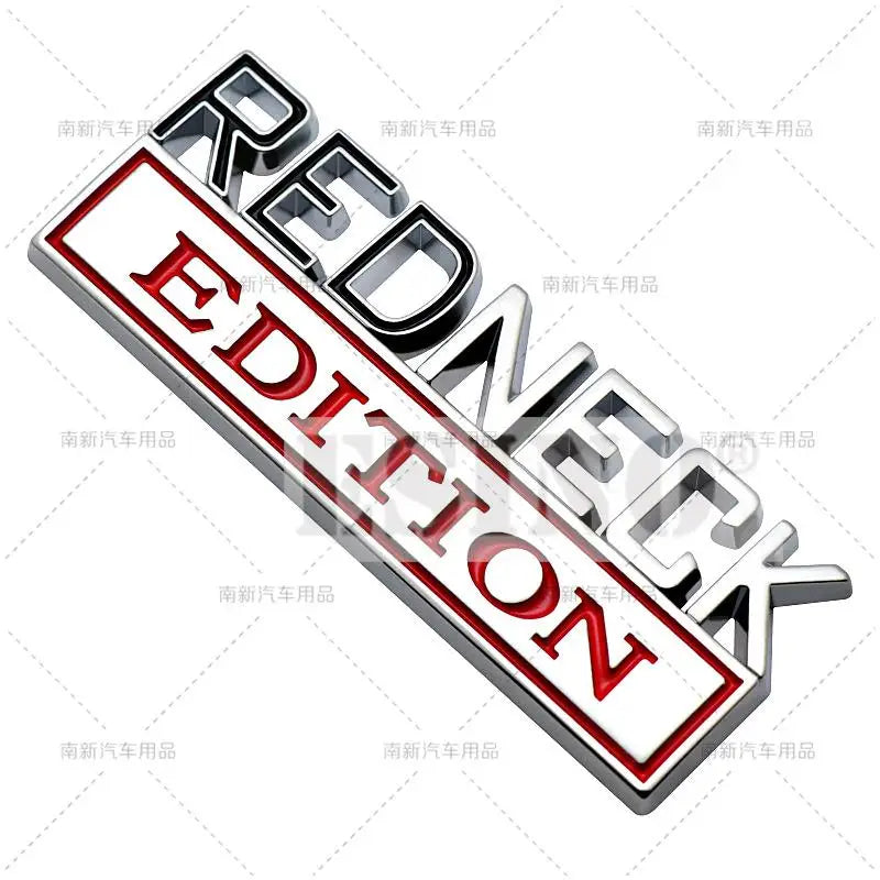 Redneck Edition 3D Chrome Emblem Decal
