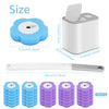 Disposable Toilet Brush Set with Self-Opening Holder