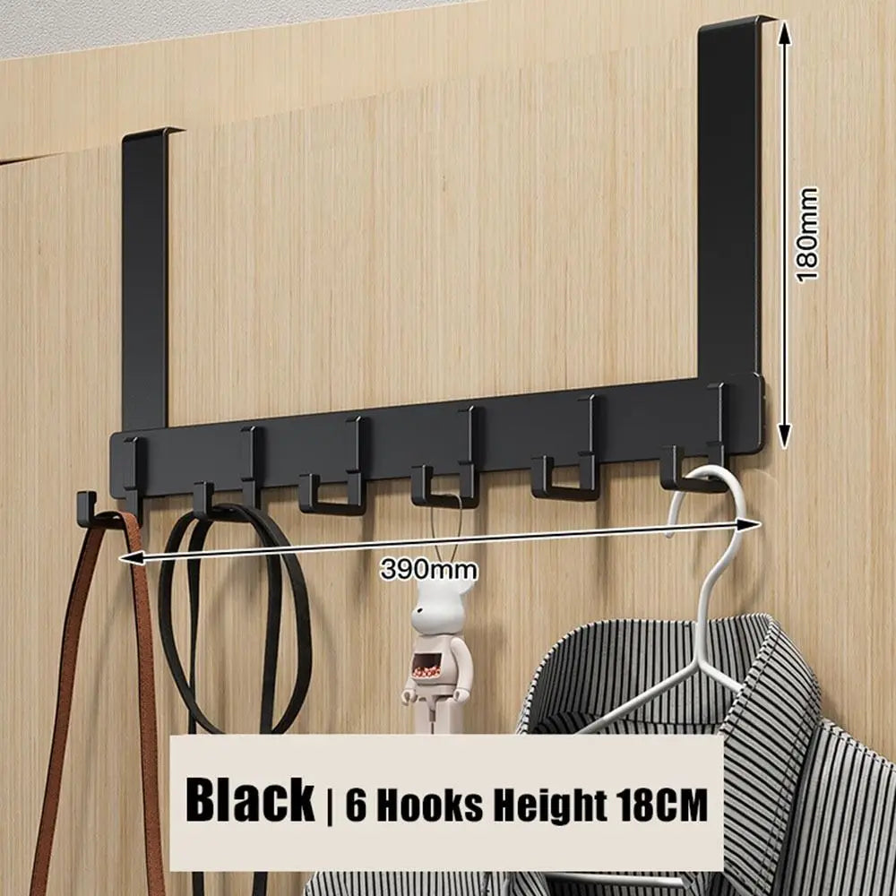Over-the-Door 6-Hook Organizer Rack