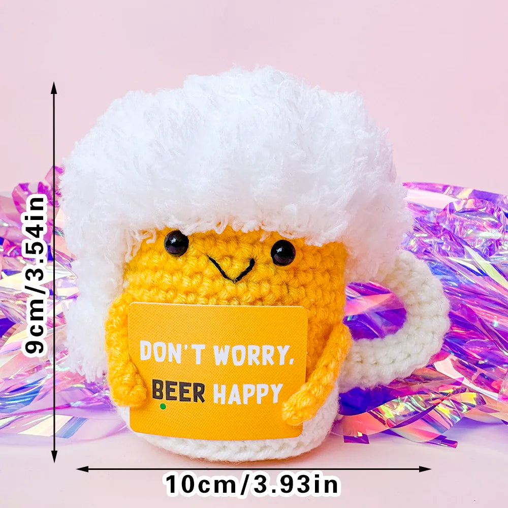Handmade Crochet Pocket Hug Doll with Custom Message