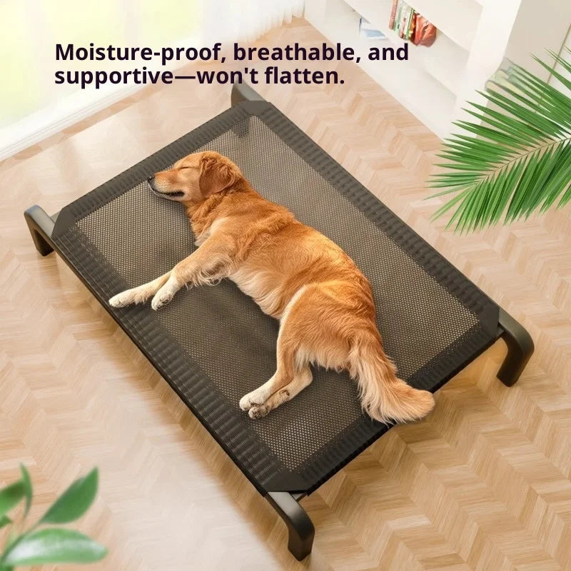 Cama Elevada para Perros - Impermeable y Resistente a Mordeduras para Todas las Estaciones