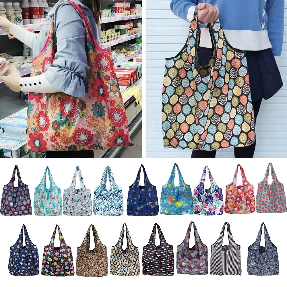 Large Foldable Reusable Shopping Tote Bag