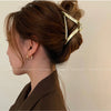 Gold S-Shaped Metal Hair Claw