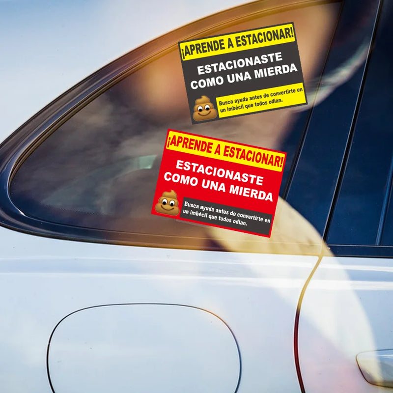 Humorous Spanish Parking Warning Stickers (160-Pack)