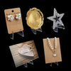 Clear Acrylic Triangle Display Stands for Cards and Small Items