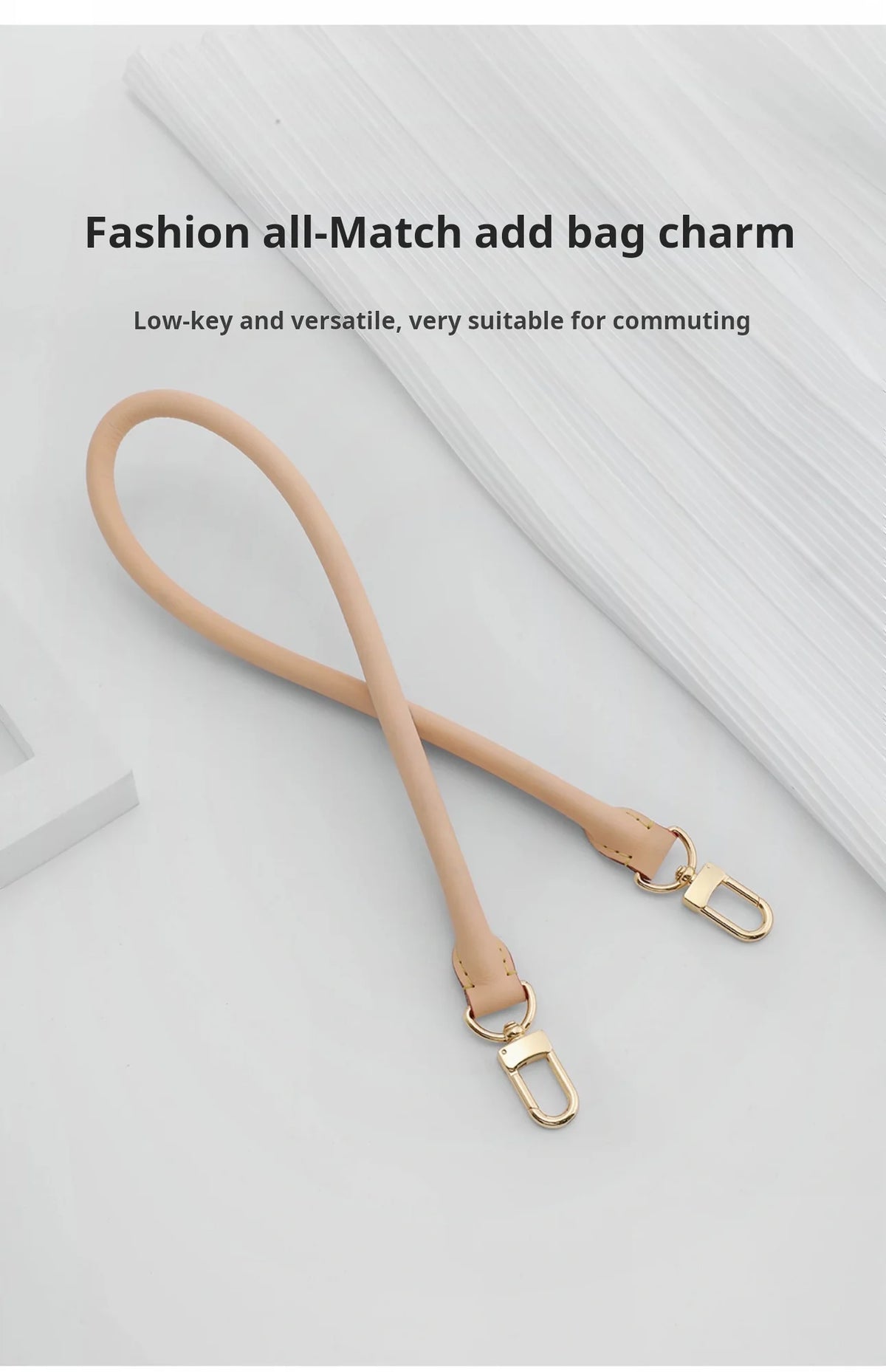 Genuine Leather Bag Strap for Classic Handbags