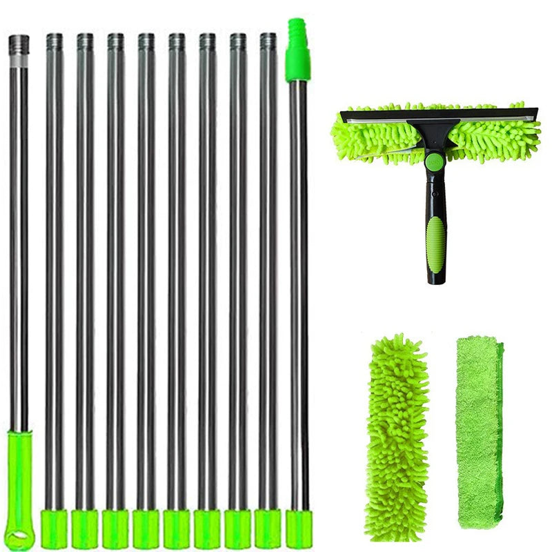 Extendable Double-Sided Window Cleaning Kit