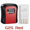 Wall-Mounted 4-Digit Combination Key Lock Box for Secure Key Storage