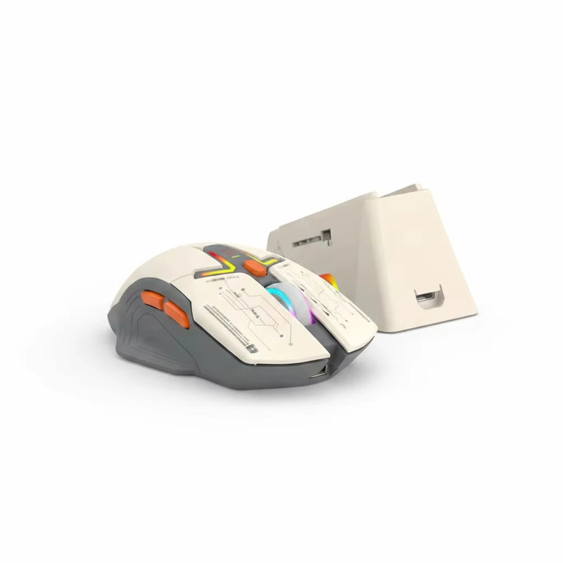 Kabellose RGB-Gaming-Maus mit Ladedock