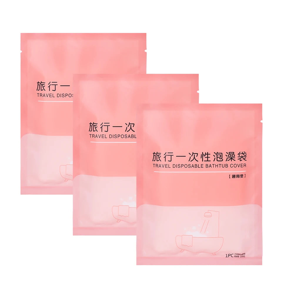 Disposable Bathtub Cover - Large Portable Bath Liner for Travel, Hotels, and Home