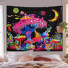 Glow-in-the-Dark Mushroom Forest Tapestry