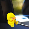 Grumpy Yellow Duck Garden Statue