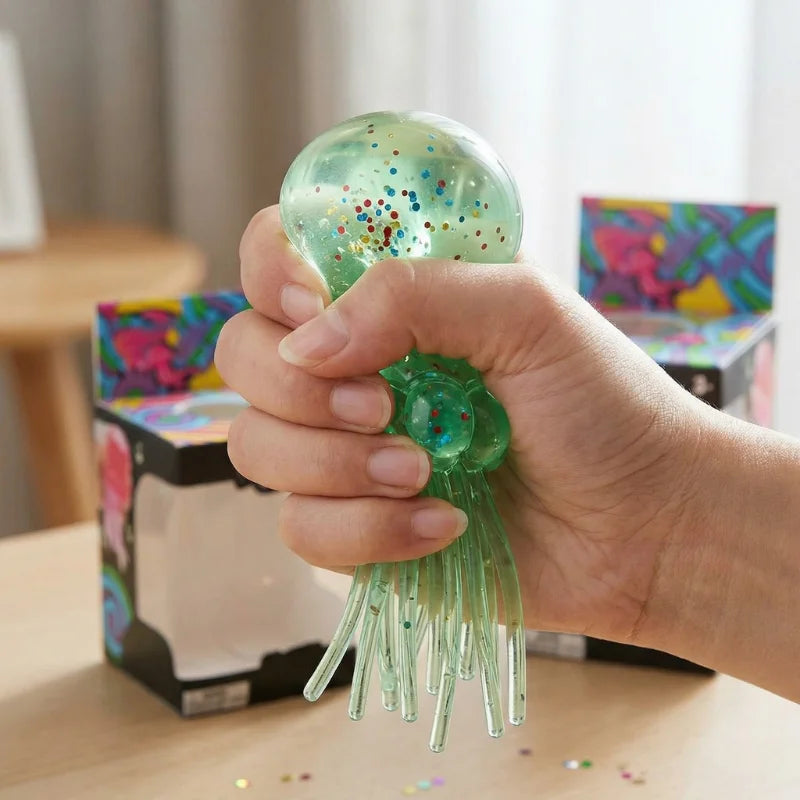 Glow-in-the-Dark Jellyfish Squishy Stress Toy