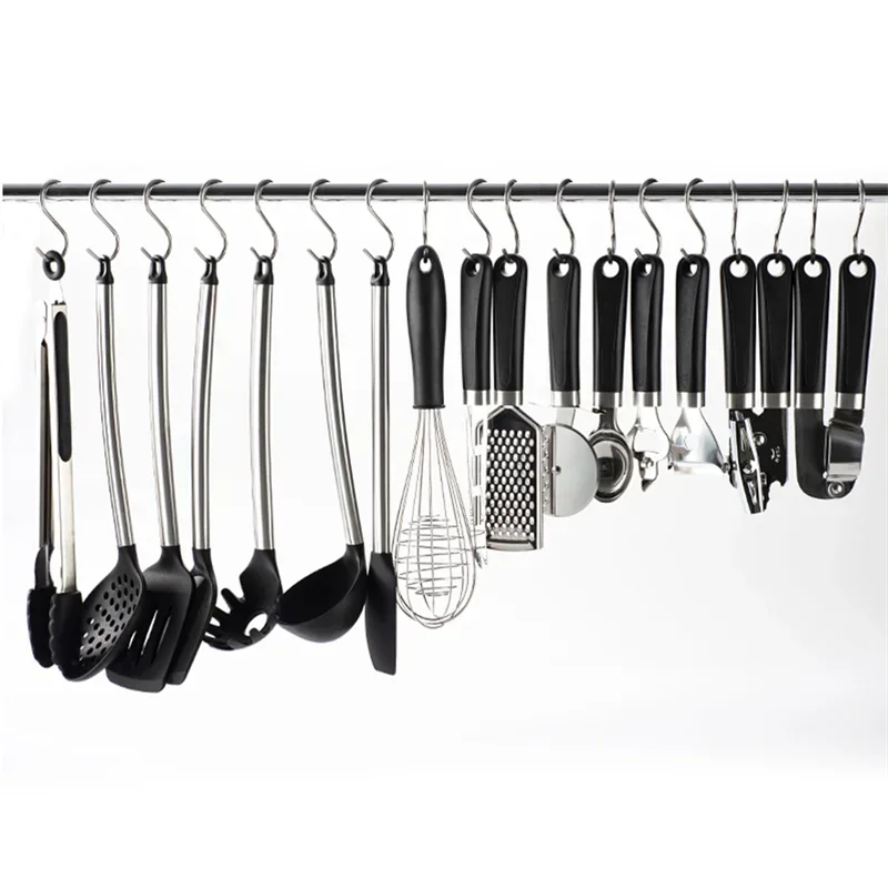 Stainless Steel S Hooks for Kitchen, Bathroom & Organizing