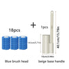 Dual-Use Toilet Brush Set with Holder