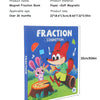 Magnetic Fraction Teaching Set with Charts & Erasable Practice Area