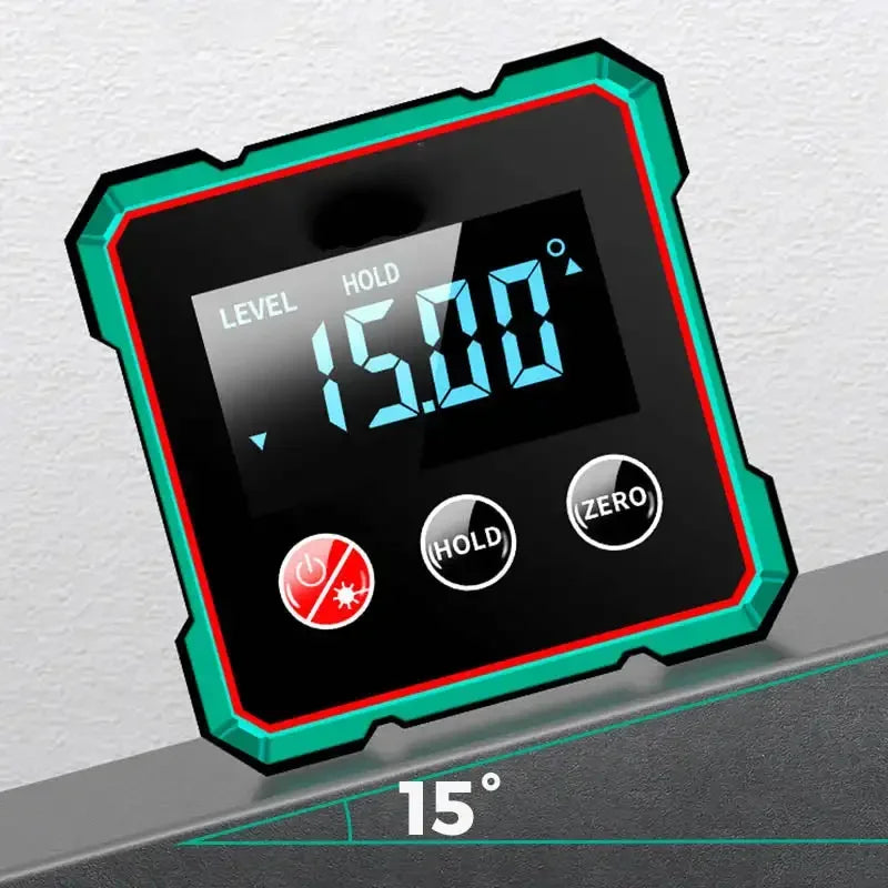 Magnetic Digital Angle Finder with Laser Level