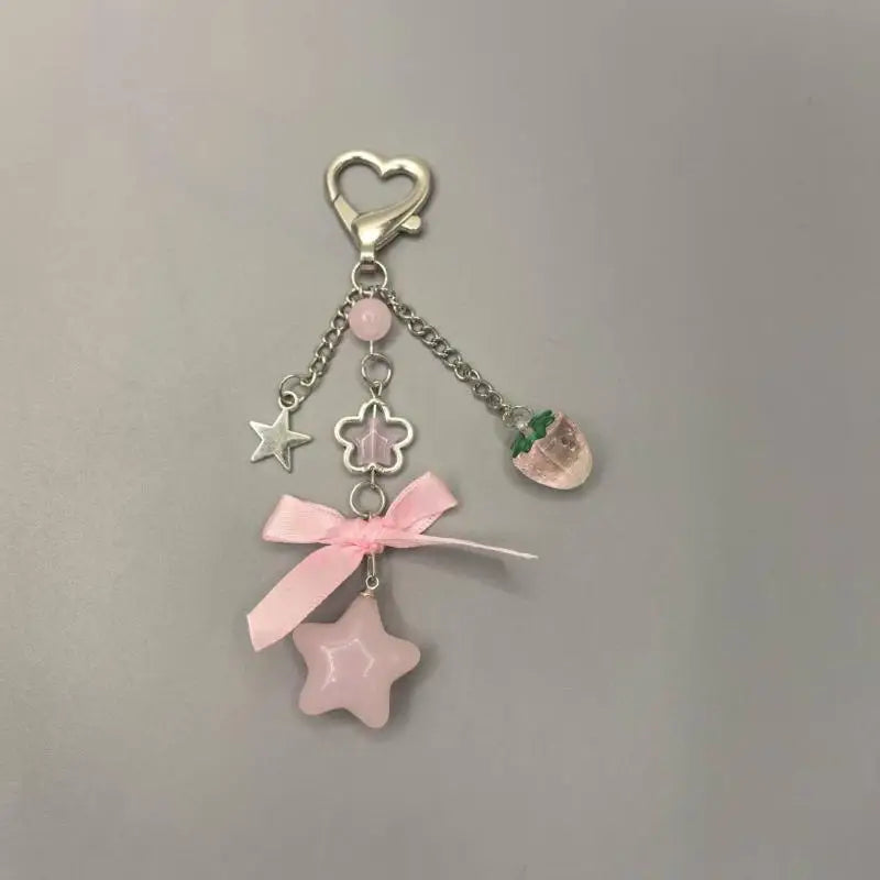 Llavero y Colgante de Fresa Dulce