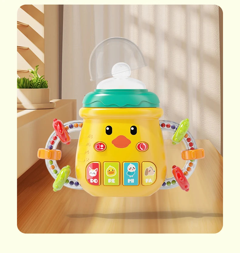 Baby Musical Feeding Bottle Pacifier Rattle Toy