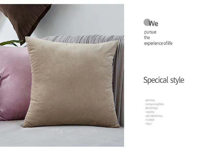 Luxurious Velvet Cushion Cover for Cozy Home Décor