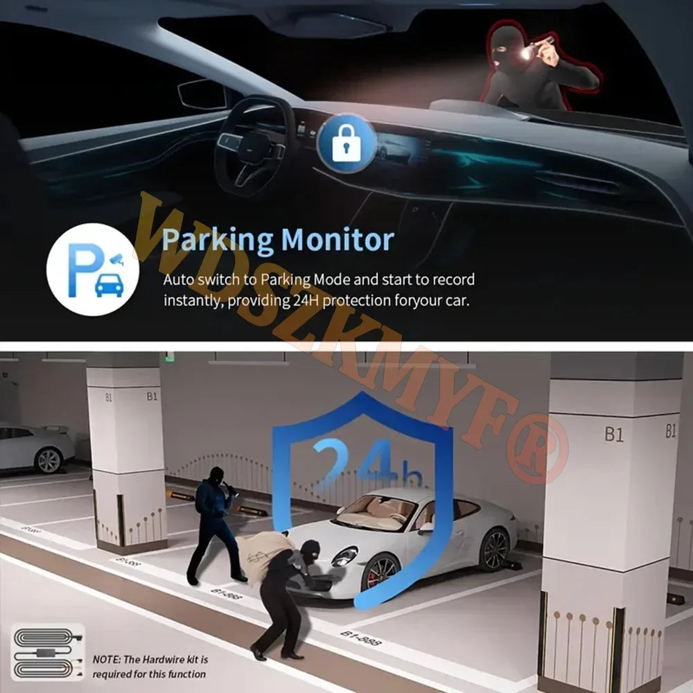 4-Channel 1080P Dash Cam with WiFi and 24H Parking Monitor
