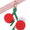 Fruit-Shaped PU Leather Coin Purse with Keychain