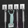 Pack of 4 Stainless Steel Wall Hooks for Entryway, Kitchen & Bathroom
