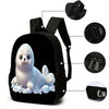 Trendy 3-Piece Backpack Set with Lunch Bag and Pencil Case