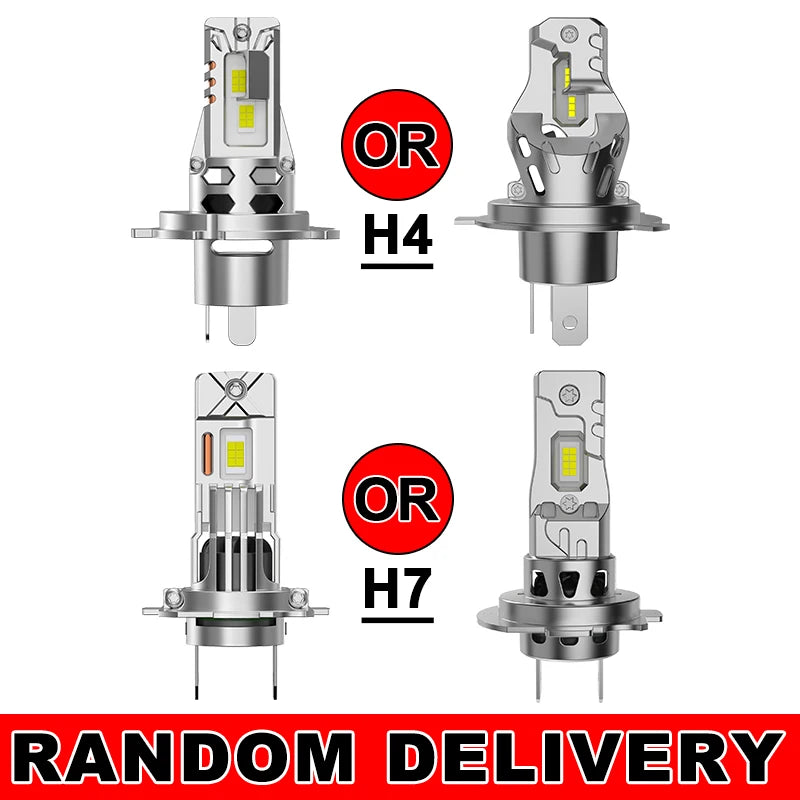 H7 LED Headlight Bulbs with Advanced Cooling (2-Pack)