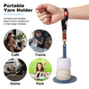 Yarn Holder with Wrist Strap for Knitting & Crochet