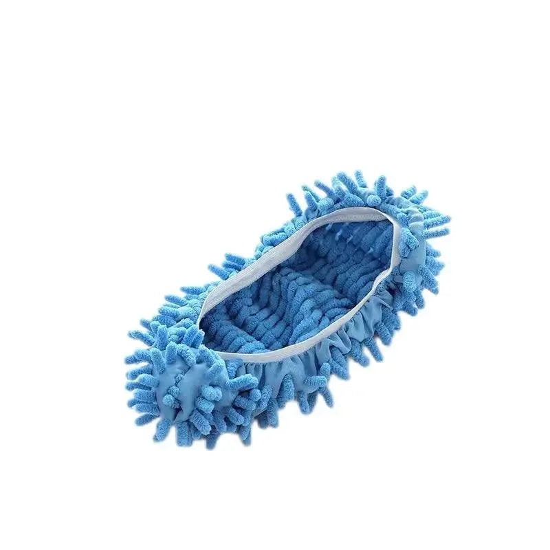 Chenille Dust Mop Slippers for Hands-Free Floor Cleaning