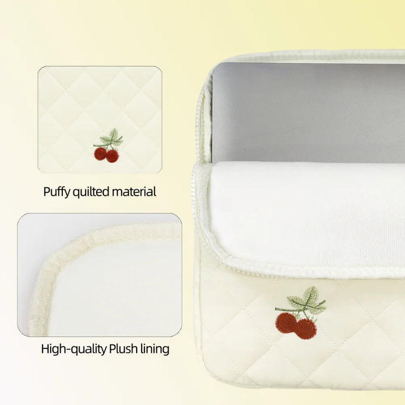 Cherry Blossom Quilted Laptop Sleeve