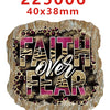 Decorative Faith-Themed Resin Embellishments with Water Ripple Effect