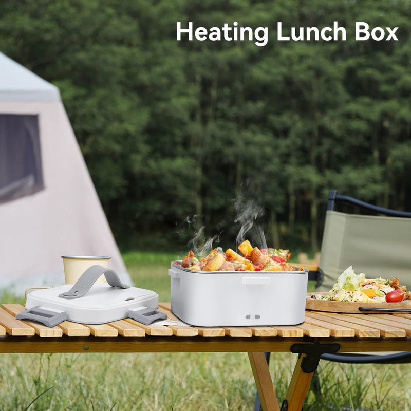 Caja de Almuerzo Eléctrica Portátil con Bol de Acero Inoxidable