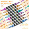 Dual-Tip Glitter Brush Markers