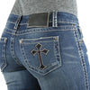 Embroidered Cross Patches with Iron-On Backing (Set of 10)