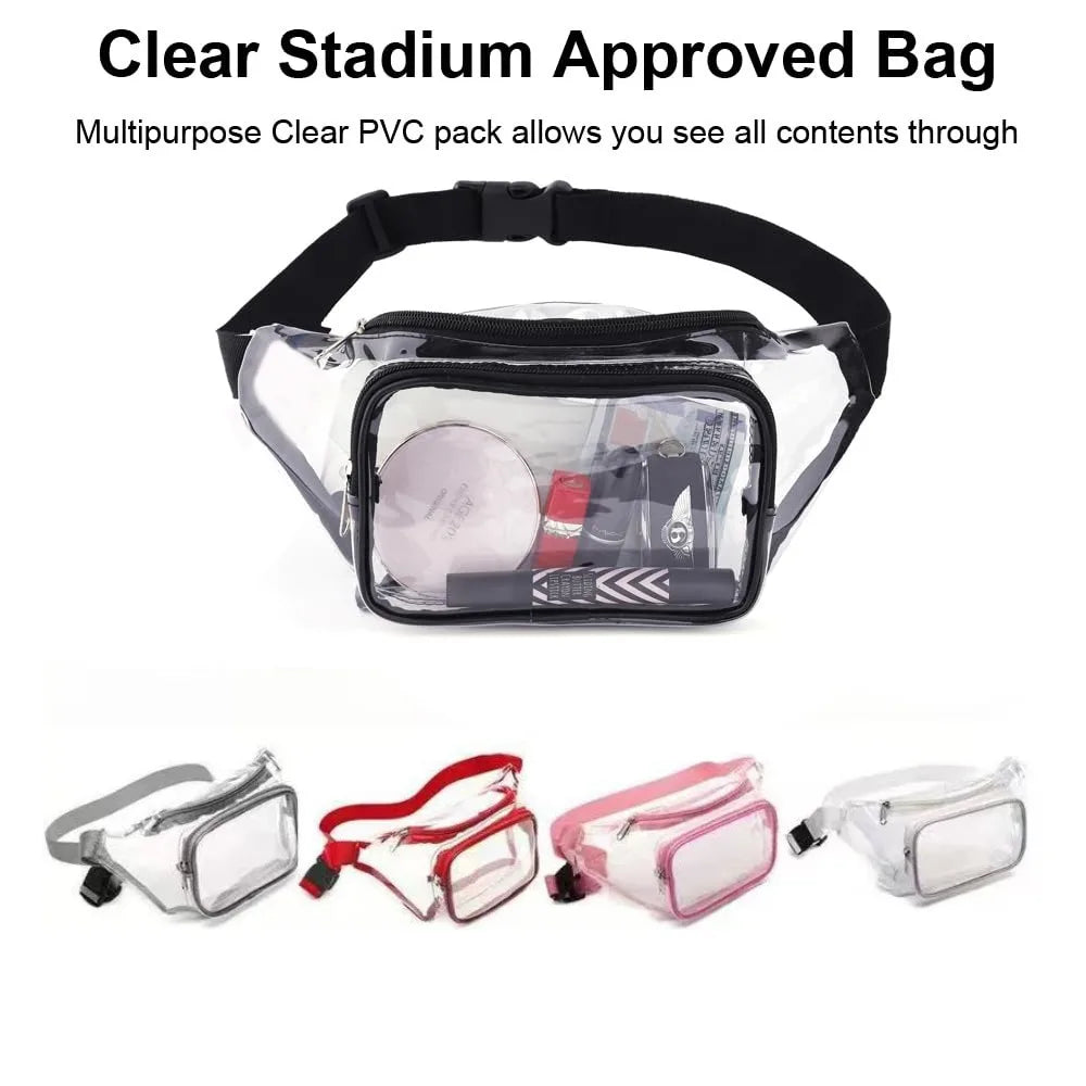 Clear Stadium-Approved Fanny Pack with Adjustable Strap