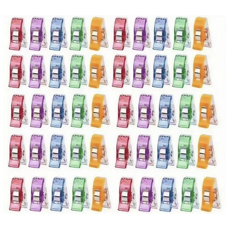 Colorful Multi-Purpose Sewing Clips for Crafting and Binding