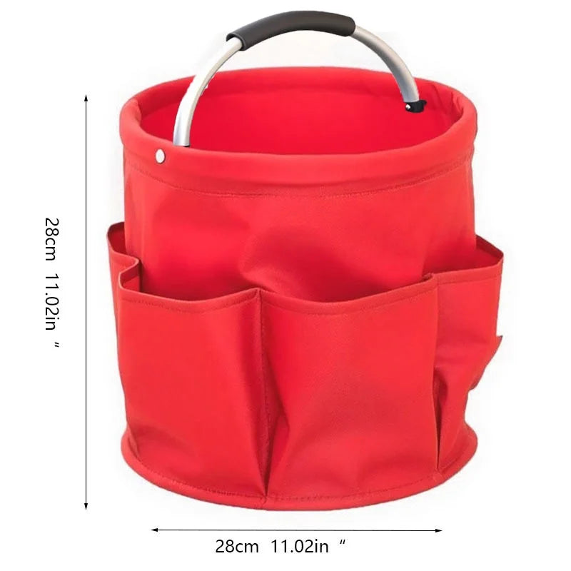 Foldable 17L Storage Organizer Basket with Carry Handle