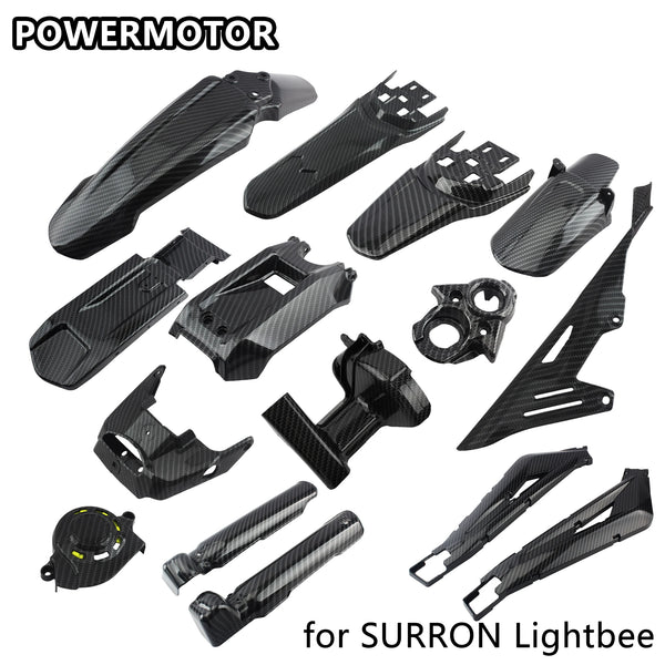 Kohlefaser-Karosserieteile für ein Surron Lightbee Motorrad
