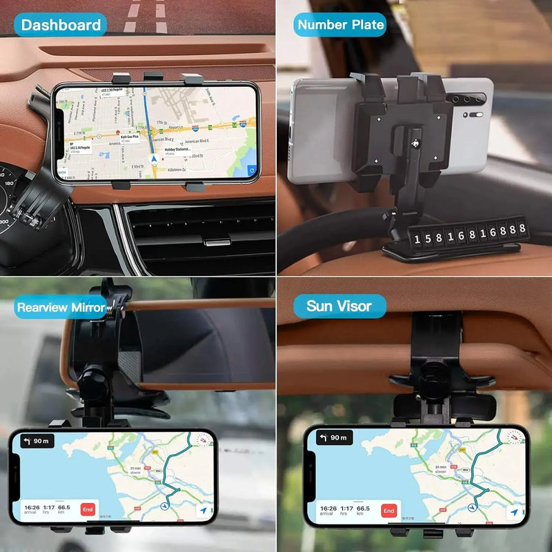 Dashboard Phone Mount with 360° Rotation