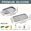Multifunctional Silicone Faucet Mat and Kitchen Sink Organizer