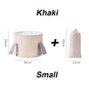 Khaki collapsible foot bath tub with an insulated liner and a travel storage bag