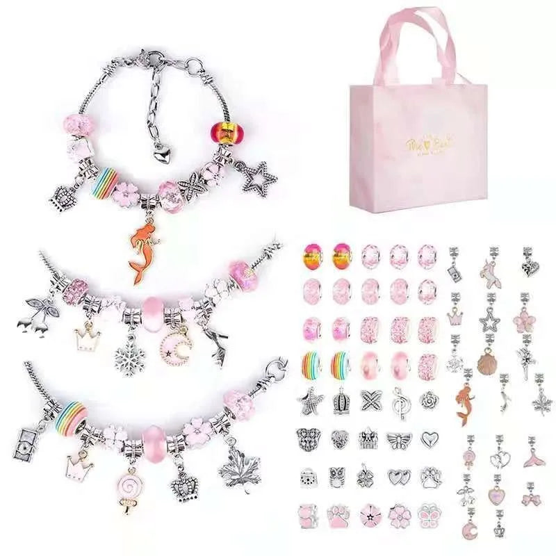 Creative Beaded Bracelet Making Kit with Storage Box